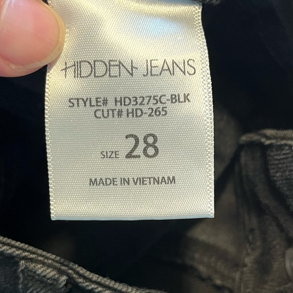 Hidden Black Denim Capri Jeans Size 28 - Picture 4 of 10